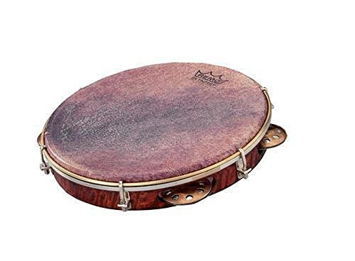 Remo PD-8210-81-113 Remo Global Frame Drums und Tambourins Pandeiro Choro 25,4 cm (10 Zoll) x 4,5 cm (1,75 Zoll) von Remo