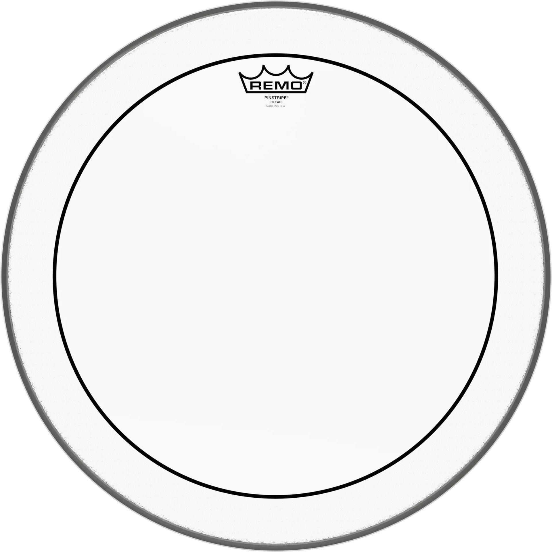 Remo PS-0318-00 Pinstripe Clear 18 Zoll Floortomfell von Remo