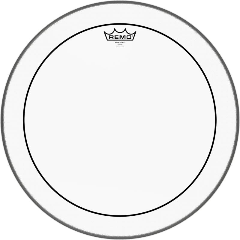 Remo PS-0318-00 Pinstripe Clear 18 Zoll Floortomfell von Remo