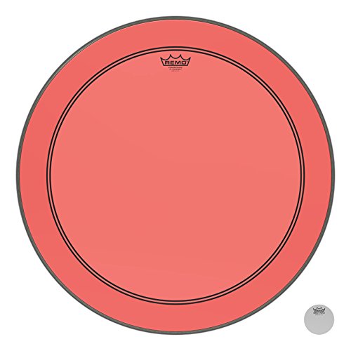 Remo Schlagzeugfell Colortone Powerstroke 3 clear Bass Drum 26" rot P3-1326-CT-RD von Remo