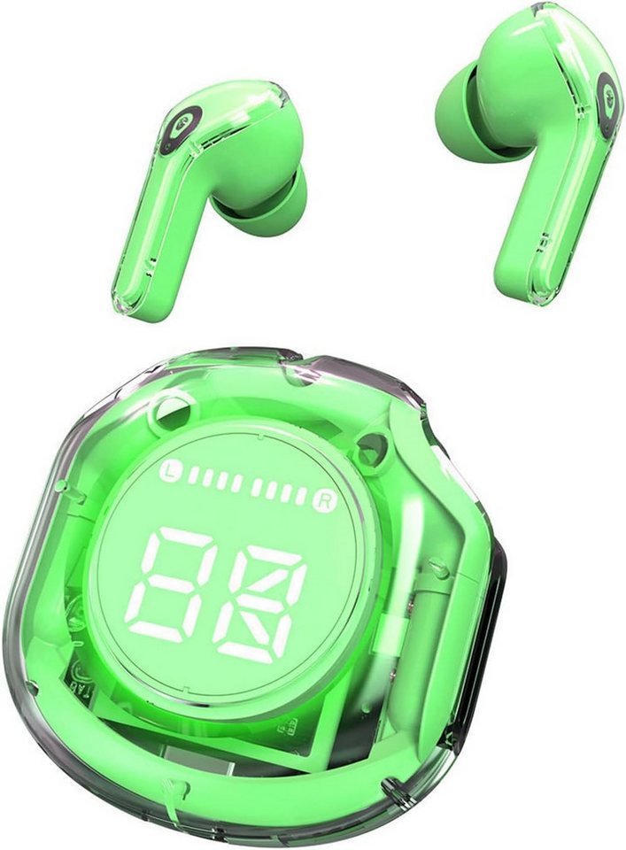 Remorui Ergonomisches Noise Cancelling Wasserdicht LED-Anzeige mit sattem Bass In-Ear-Kopfhörer (Komfortabler Sitz – Das ergonomische In-Ear-Design bietet maximalen Tragekomfort und stabilen Halt. Ideal für Sport, Freizeit und lange Nutzung ohne Druckgefühl oder unangenehmes Tragen., Bluetooth, Hervorragender Klang Dynamischer Sound innovative Rauschunterdrückung) von Remorui