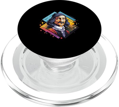 Ren Descartes 80er Retro PopSockets PopGrip für MagSafe Ren Descartes 80er Retro PopSockets PopGrip für MagSafe von Ren Descartes Art Style Designs For Philosophers