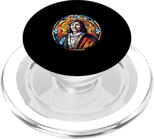 Ren Descartes Glasmalerei PopSockets PopGrip für MagSafe Ren Descartes Glasmalerei PopSockets PopGrip für MagSafe von Ren Descartes Art Style Designs For Philosophers