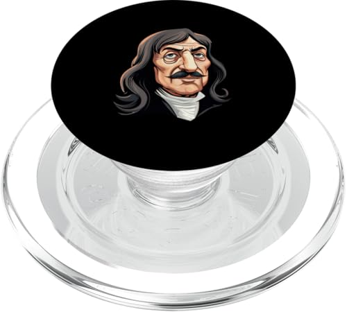 Ren Descartes Karikatur PopSockets PopGrip für MagSafe Ren Descartes Karikatur PopSockets PopGrip für MagSafe von Ren Descartes Art Style Designs For Philosophers
