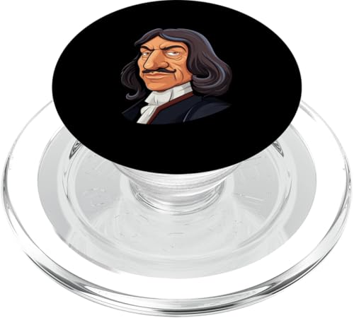 Ren Descartes Karikatur PopSockets PopGrip für MagSafe Ren Descartes Karikatur PopSockets PopGrip für MagSafe von Ren Descartes Art Style Designs For Philosophers