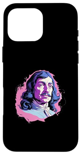 Ren Descartes Vaporwave Hülle für iPhone 16 Pro Max von Ren Descartes Art Style Designs For Philosophers