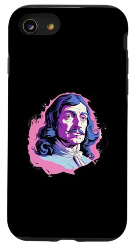 Ren Descartes Vaporwave Hülle für iPhone SE (2020) / 7 / 8 von Ren Descartes Art Style Designs For Philosophers
