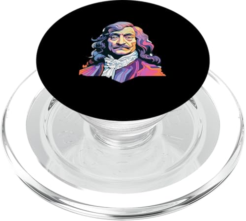 Ren Descartes Vaporwave PopSockets PopGrip für MagSafe Ren Descartes Vaporwave PopSockets PopGrip für MagSafe von Ren Descartes Art Style Designs For Philosophers