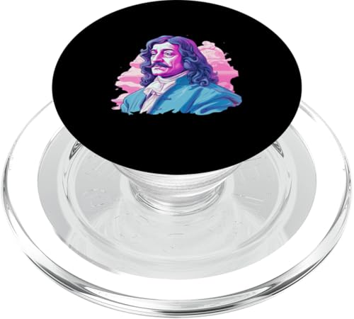 Ren Descartes Vaporwave PopSockets PopGrip für MagSafe Ren Descartes Vaporwave PopSockets PopGrip für MagSafe von Ren Descartes Art Style Designs For Philosophers