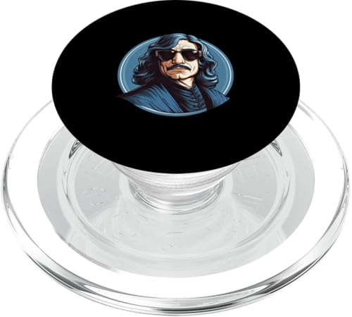 Ren Descartes mit Sonnenbrille PopSockets PopGrip für MagSafe Ren Descartes mit Sonnenbrille PopSockets PopGrip für MagSafe von Ren Descartes Art Style Designs For Philosophers