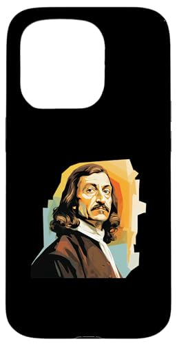René Descartes Pop-Art Hülle für iPhone 15 Pro von Ren Descartes Art Style Designs For Philosophers