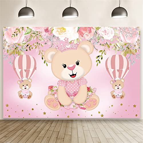 Renaiss 1.8x1.2m Rosa Bär Kulisse Heißluftballon Bär Blume Fotografie Hintergrund Kinder Baby Geburtstag Party Dekor Kuchen Tisch Banner Mädchen Prinzessin Portrait Schießen Vinyl Foto Requisiten Renaiss 1.8x1.2m Rosa Bär Kulisse Heißluftballon Bär Blume Fotografie Hintergrund Kinder Baby Geburtstag Party Dekor Kuchen Tisch Banner Mädchen Prinzessin Portrait Schießen Vinyl Foto Requisiten von Renaiss