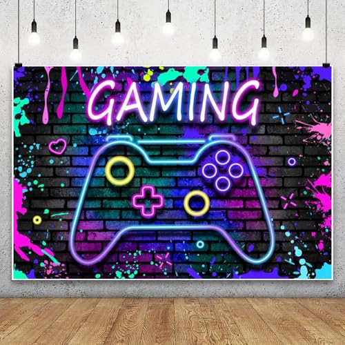 Renaiss 1.8x1.2m Video Gaming Fotohintergrund Neon Graffiti Backsteinwand Fotografie Hintergrund Videospiel Jungen Geburtstag Party Dekoration Vinyl Fotostand Requisiten Renaiss 1.8x1.2m Video Gaming Fotohintergrund Neon Graffiti Backsteinwand Fotografie Hintergrund Videospiel Jungen Geburtstag Party Dekoration Vinyl Fotostand Requisiten von Renaiss