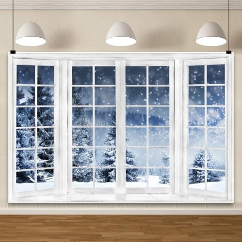 Renaiss 1.8x1.2m Winter Fenster Schnee Szene Hintergrund Heiligabend Wald Schnee Fotografie Hintergrund Winter Weihnachten Heimdekoration Party Banner Vinyl Fotostudio Requisiten Renaiss 1.8x1.2m Winter Fenster Schnee Szene Hintergrund Heiligabend Wald Schnee Fotografie Hintergrund Winter Weihnachten Heimdekoration Party Banner Vinyl Fotostudio Requisiten von Renaiss