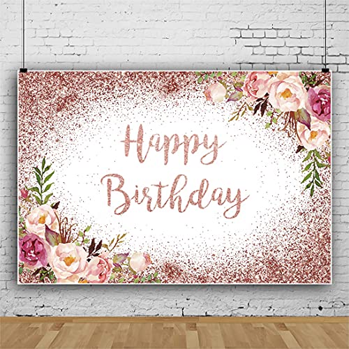 Renaiss 2.2x1.5m Rosa Rose Glitter Geburtstag Hintergrund Rosa Blume Fotografie Hintergrund für Mädchen Frau Süße 16 18. 21. Geburtstag Party Dekor Kuchen Tisch Banner Vinyl Photo Booth Requisiten Renaiss 2.2x1.5m Rosa Rose Glitter Geburtstag Hintergrund Rosa Blume Fotografie Hintergrund für Mädchen Frau Süße 16 18. 21. Geburtstag Party Dekor Kuchen Tisch Banner Vinyl Photo Booth Requisiten von Renaiss