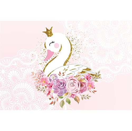Renaiss 2.2x1.5m Schwan Hintergrund Rosa Blumen Goldene Punkte Weiß Schwan Fotografie Hintergrund Mädchen Prinzessin Geburtstagsfeier Dekoration Baby Dusche Banner Fotostudio Requisiten Vinyl Renaiss 2.2x1.5m Schwan Hintergrund Rosa Blumen Goldene Punkte Weiß Schwan Fotografie Hintergrund Mädchen Prinzessin Geburtstagsfeier Dekoration Baby Dusche Banner Fotostudio Requisiten Vinyl von Renaiss