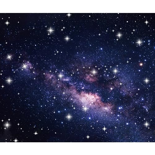 Renaiss 2.7x1.8m Galaxie Sternenhimmel Hintergrund Universum Weltraum Sterne Fotografie Hintergrund Geburtstag Party Deko Banner Baby Dusche Kinder Portrait Fotostudio Requisiten Vinyl von Renaiss