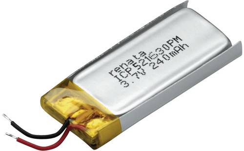 Renata ICP521630PM Spezial-Akku Prismatisch Kabel LiPo 3.7V 250 mAh von Renata