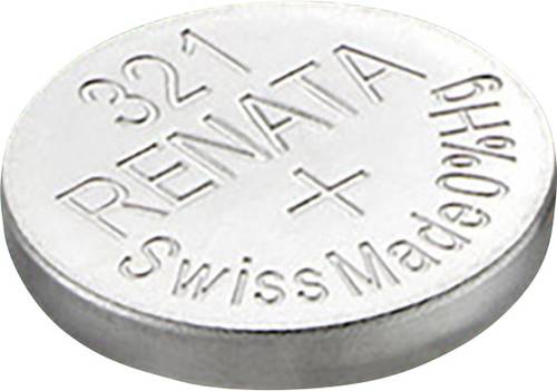 Renata Knopfzelle 321 1.55V 14.5 mAh Silberoxid SR65 von Renata