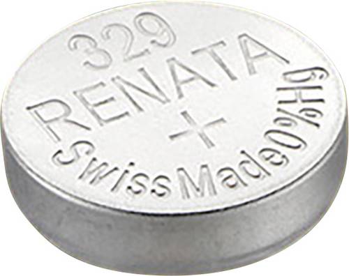 Renata Knopfzelle 329 1.55V 1 St. 37 mAh Silberoxid SR731 Renata Knopfzelle 329 1.55V 1 St. 37 mAh Silberoxid SR731 von Renata