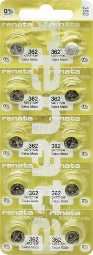 Renata Knopfzelle 362 1.55V 10 St. 24 mAh Silberoxid 362.MP-E Renata Knopfzelle 362 1.55V 10 St. 24 mAh Silberoxid 362.MP-E von Renata