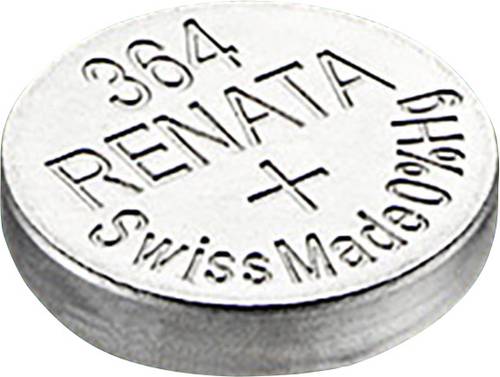 Renata Knopfzelle 364 1.55V 19 mAh Silberoxid SR60 Renata Knopfzelle 364 1.55V 19 mAh Silberoxid SR60 von Renata