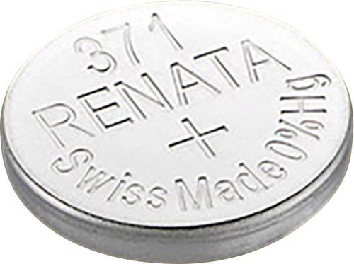 Renata Knopfzelle 371 1.55V 35 mAh Silberoxid SR69 Renata Knopfzelle 371 1.55V 35 mAh Silberoxid SR69 von Renata
