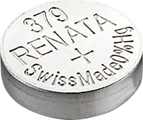 Renata Knopfzelle 379 1.55V 16 mAh Silberoxid SR63 Renata Knopfzelle 379 1.55V 16 mAh Silberoxid SR63 von Renata