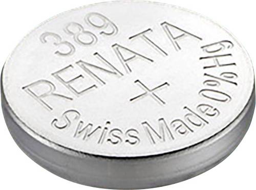 Renata Knopfzelle 389 1.55V 1 St. 80 mAh Silberoxid SR54 Compatible courant fort Renata Knopfzelle 389 1.55V 1 St. 80 mAh Silberoxid SR54 Compatible courant fort von Renata