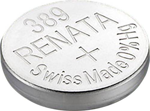 Renata Knopfzelle 389 1.55V 1 St. 80 mAh Silberoxid SR54 Compatible courant fort von Renata