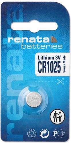 Renata Knopfzelle CR 1025 3V 1 St. 30 mAh Lithium CR1025 von Renata