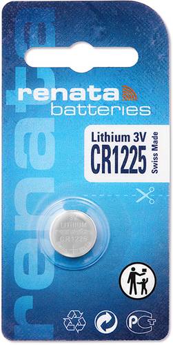 Renata Knopfzelle CR 1225 3V 1 St. 48 mAh Lithium CR1225 von Renata