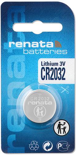 Renata Knopfzelle CR 2032 3V 225 mAh Lithium CR2032 von Renata