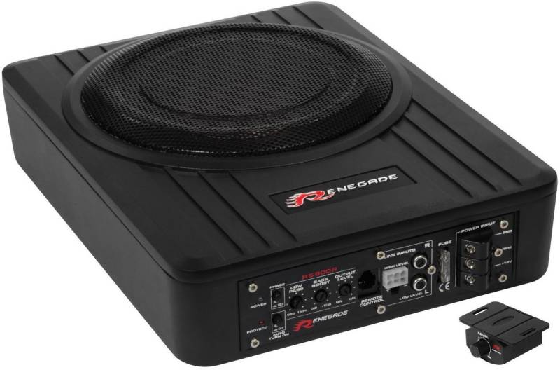 Renegade RS800A 20 cm (8) Aktiv-Subwoofer-System RS-800A Untersitz Auto-Subwoofer (100 W, Renegade RS800A - 20 cm (8) Aktiv-Subwoofer-System RS-800A Untersitz) von Renegade