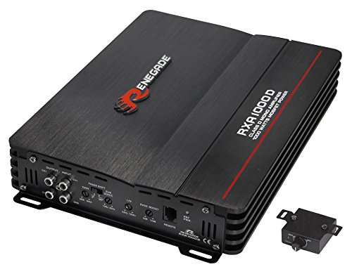 Renegade RXA 1000d Verstärker für Auto – Verstärker für Auto (schwarz, 22 – 160 Hz, D) von Renegade
