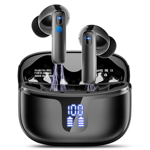 Bluetooth Kopfhörer, Kopfhörer Kabellos Bluetooth 5.3 In Ear Kopfhörer mit 4 ENC Mic, 40H HiFi Stereo Bass Sound Wireless Kopfhörer Noise Cancelling Earbuds IP7 Wasserdicht Ohrhörer USB-C LED Anzeige Bluetooth Kopfhörer, Kopfhörer Kabellos Bluetooth 5.3 In Ear Kopfhörer mit 4 ENC Mic, 40H HiFi Stereo Bass Sound Wireless Kopfhörer Noise Cancelling Earbuds IP7 Wasserdicht Ohrhörer USB-C LED Anzeige von Renimer