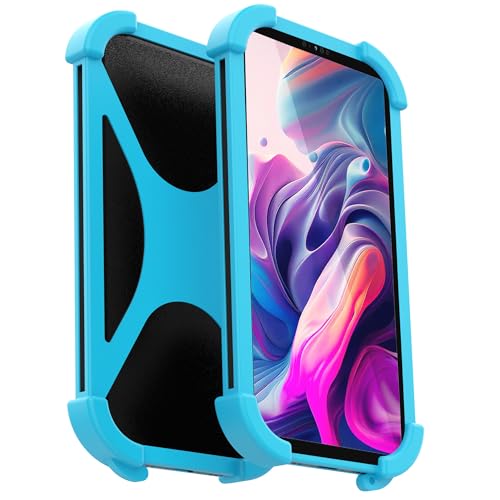 Tablet hülle 7 Zoll Silikon Universell kompatibel mit Allen 7-Zoll-Tablet-Modellen rutschfest widerstandsfähig stoßfest 7 Zoll Tablet hülle (Himmelblau) von Renimove