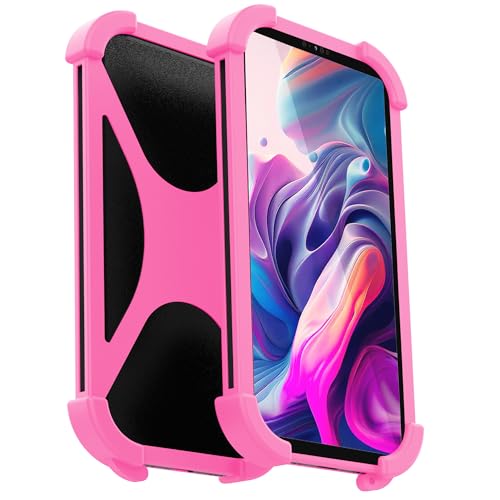Tablet hülle 7 Zoll Silikon Universell kompatibel mit Allen 7-Zoll-Tablet-Modellen rutschfest widerstandsfähig stoßfest 7 Zoll Tablet hülle (Rosa) von Renimove