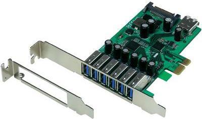 6+1 Port USB 3.0-Controllerkarte PCIe von Renkforce