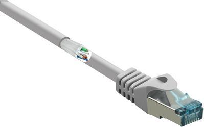 RF-5191008 RJ45 Netzwerkkabel Patchkabel CAT 6a S/FTP 30.00 m Grau Flammwidrig mit (RF-5191008) von Renkforce