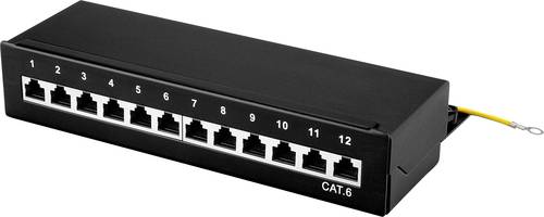 Renkforce 12 Port Netzwerk-Patchbox CAT 6 1 HE von Renkforce