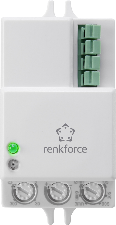Renkforce 1530623 Decke, Wand HF-Bewegungsmelder 360 ° Relais Weiß (1530623) von Renkforce