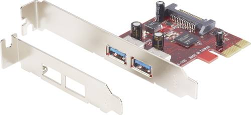 Renkforce 2 Port USB 3.2 Gen 1-Controllerkarte USB-A PCIe von Renkforce
