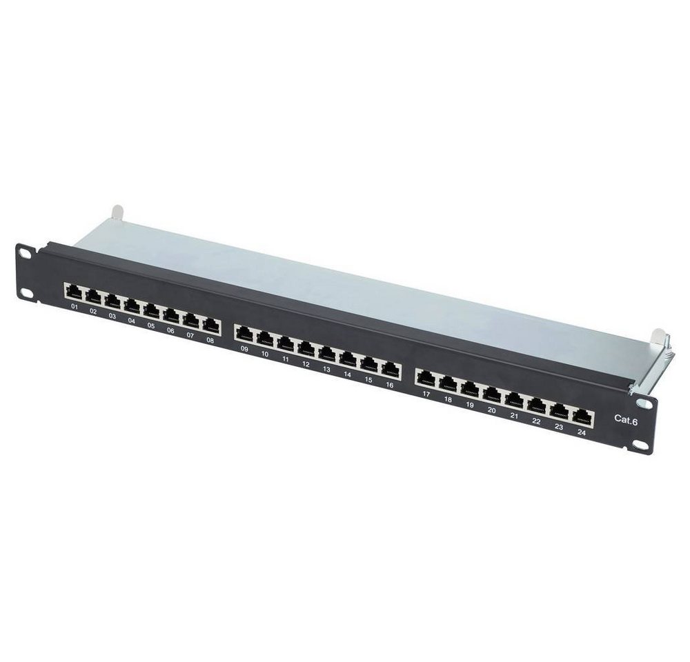 Renkforce 24 Port Patchpanel CAT 6 48.26 cm (19″ Netzwerk-Patch-Panel von Renkforce