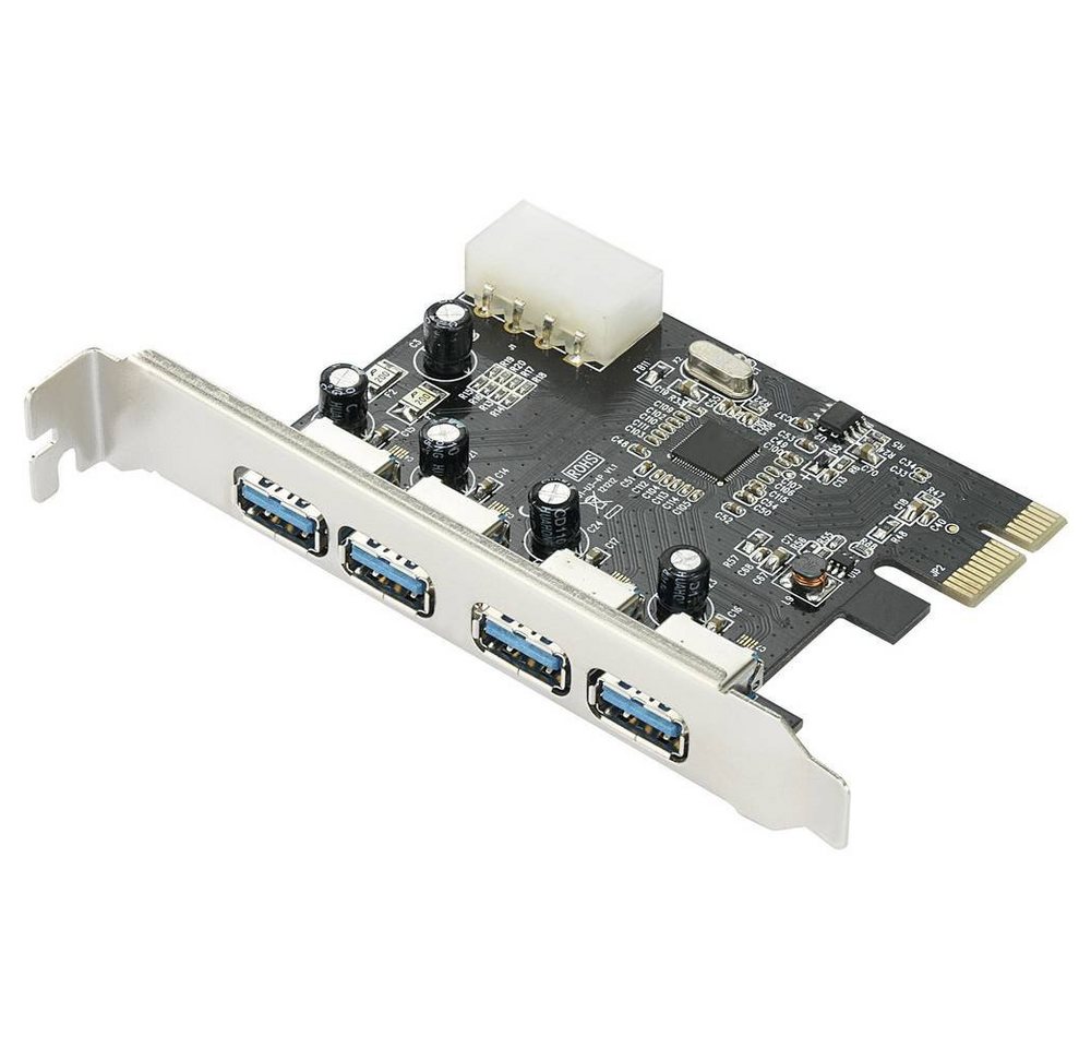 Renkforce 4 Port USB 3 PCI-Express Karte - 4x Extern Modulkarte von Renkforce