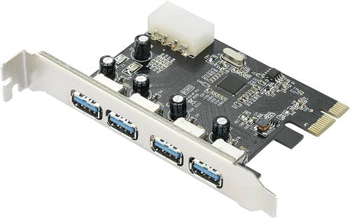 Renkforce 4 Port USB 3.2 Gen 1-Controllerkarte USB-A PCIe von Renkforce