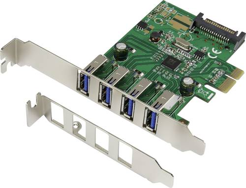 Renkforce 4 Port USB 3.2 Gen 1-Controllerkarte USB-A PCIe von Renkforce