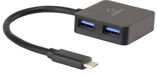 Renkforce 4 Port USB 3.2 Gen 1-Hub (USB 3.0) Schwarz von Renkforce