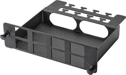 Renkforce 8 Port Patch-Panel 8 Port RJ45 Keystone Frame Schwarz RF-4746638 von Renkforce