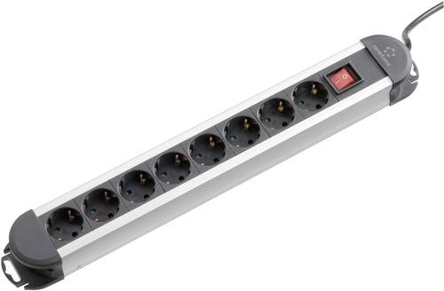 Renkforce 815A-CMB Steckdosenleiste mit Schalter 8fach Schwarz, Silber Schutzkontakt 1St. Renkforce 815A-CMB Steckdosenleiste mit Schalter 8fach Schwarz, Silber Schutzkontakt 1St. von Renkforce